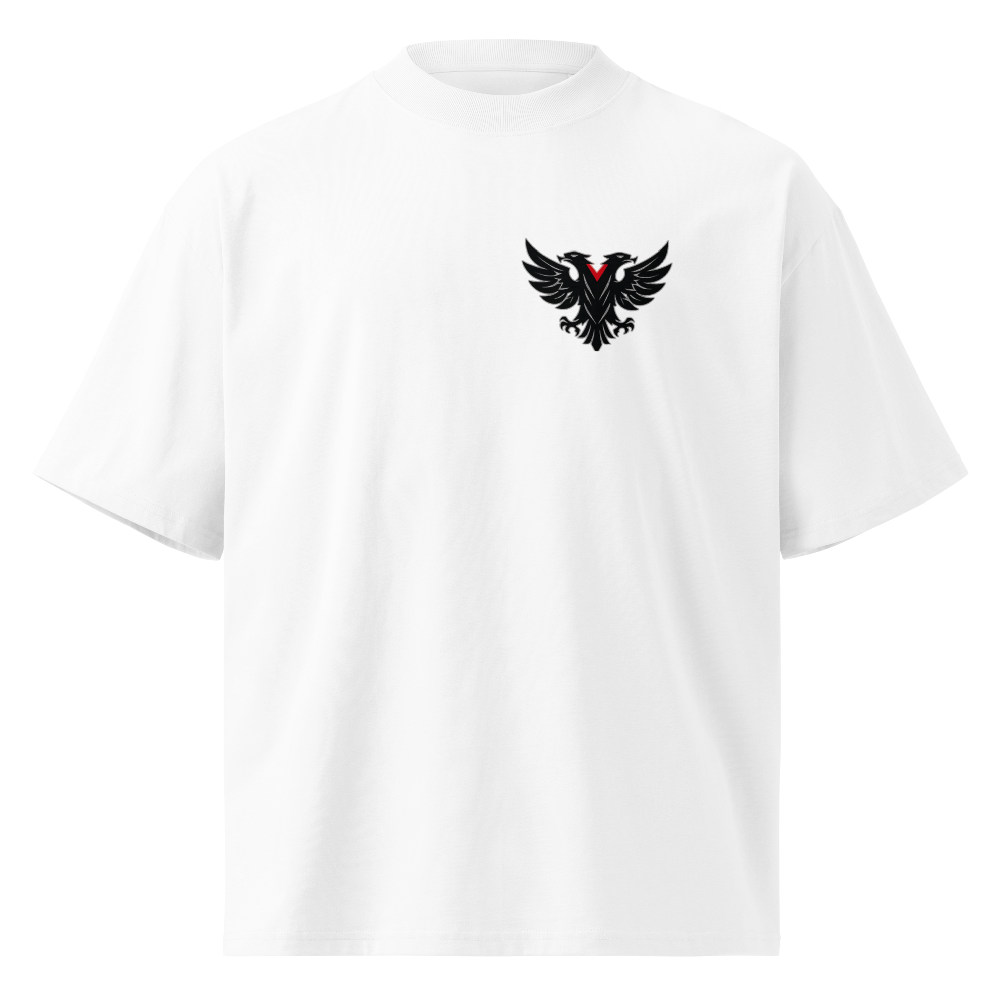 BESA Unisex Bio-Oversize-T-Shirt mit hohem Kragen